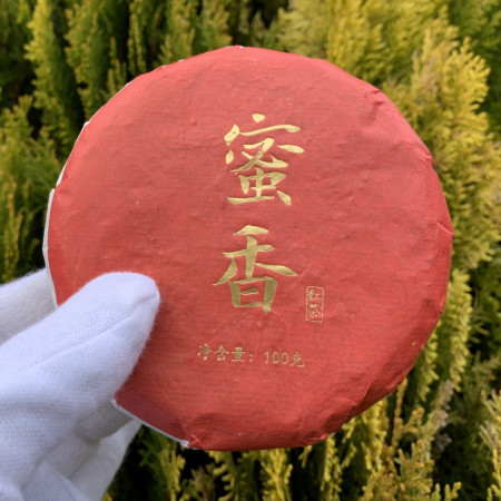 Красный (Черный) чай Медовый аромат 2021 год блин 100 г 